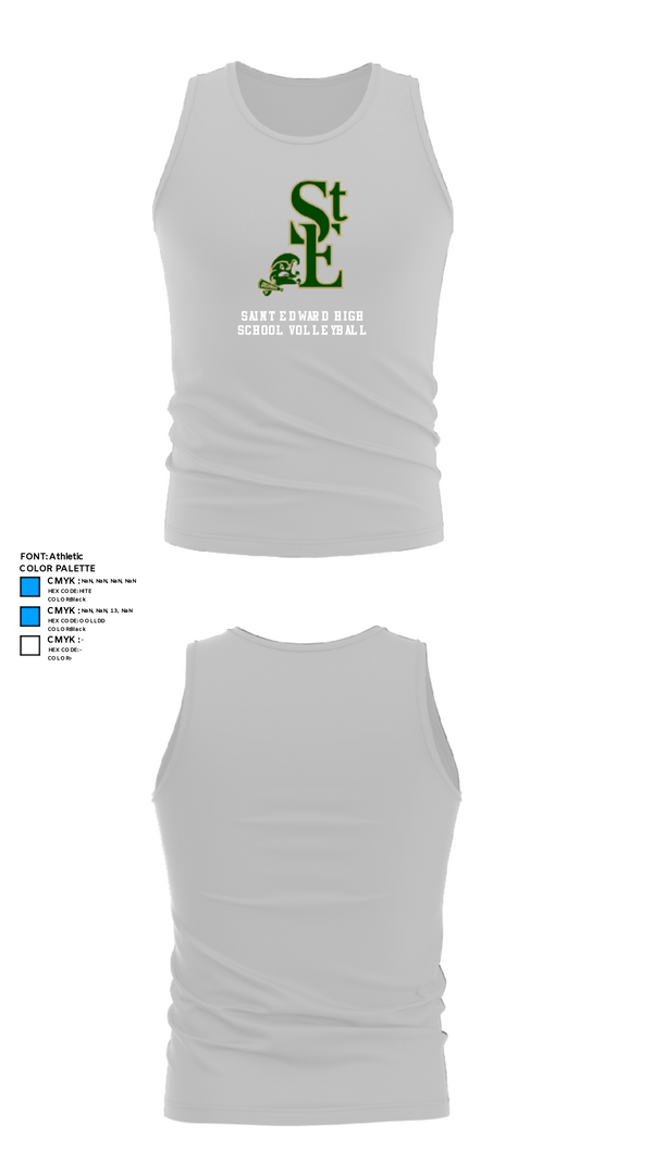 Tank Top, Saint Edward High School Volleyball, Women's Volleyball, Teamtime, Team time, sublimation, custom sports apparel, team uniforms, spirit wear, spiritwear, sports uniforms, custom shirts, team store, custom team store, fundraiser sports, apparel fundraiser