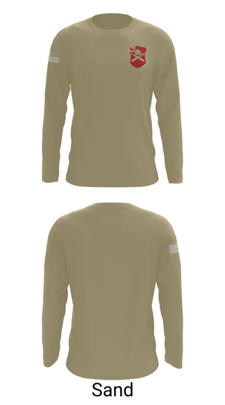 Long Sleeve Performance Shirt, Bravo Battery, 6th Battalion, 10th Field Artillery, , Teamtime, Team time, sublimation, custom sports apparel, team uniforms, spirit wear, spiritwear, sports uniforms, custom shirts, team store, custom team store, fundraiser sports, apparel fundraiser