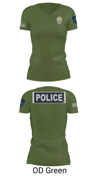 Women's Short Sleeve Vneck Shirt, Miami Police Department, Police, Teamtime, Team time, sublimation, custom sports apparel, team uniforms, spirit wear, spiritwear, sports uniforms, custom shirts, team store, custom team store, fundraiser sports, apparel fundraiser