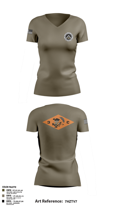 3rd Platoon, CCo, 1-508th PIR 77513198 Women's Short Sleeve Performance Polo  - 12