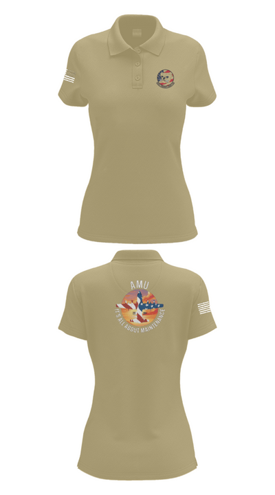 910th AMU 89979521 Women's Short Sleeve Performance Polo  - 95