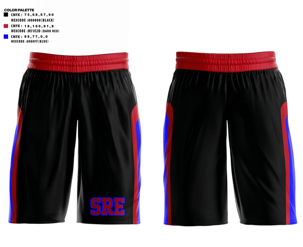 Mens Basketball Shorts, SRE, Men's Basketball, Teamtime, Team time, sublimation, custom sports apparel, team uniforms, spirit wear, spiritwear, sports uniforms, custom shirts, team store, custom team store, fundraiser sports, apparel fundraiser