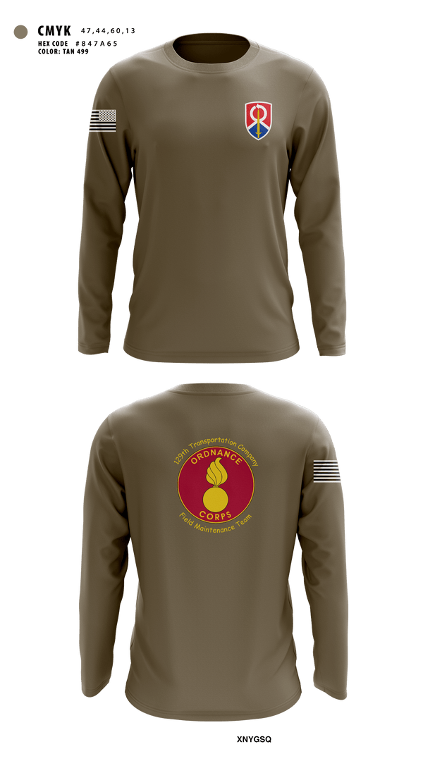 Long Sleeve Performance Shirt, 129th Heavy Transport Company129 TC CO, Army, Teamtime, Team time, sublimation, custom sports apparel, team uniforms, spirit wear, spiritwear, sports uniforms, custom shirts, team store, custom team store, fundraiser sports, apparel fundraiser