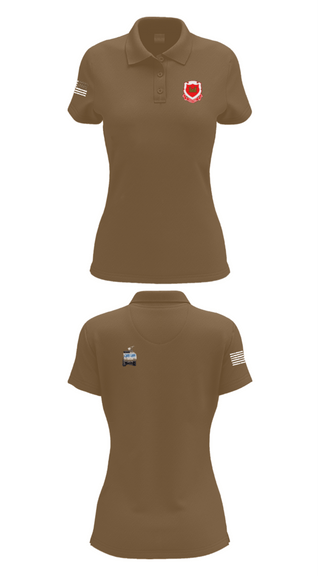Women's Short Sleeve Performance Polo, 185th Engineer Support Company, , Teamtime, Team time, sublimation, custom sports apparel, team uniforms, spirit wear, spiritwear, sports uniforms, custom shirts, team store, custom team store, fundraiser sports, apparel fundraiser