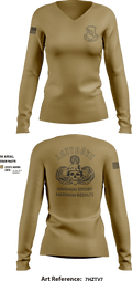 LAZY HELLDIVER 74477476 Women's Long Sleeve V-neck Shirt - 3