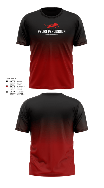 PSLHS Percussion 26686491 Short Sleeve Performance Shirt - 104