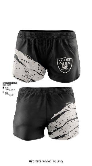 Women's Shorts, Drexel Hill Raiders, Spirit Store, Teamtime, Team time, sublimation, custom sports apparel, team uniforms, spirit wear, spiritwear, sports uniforms, custom shirts, team store, custom team store, fundraiser sports, apparel fundraiser