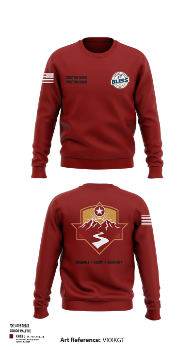 Fort Bliss DENTAC 45605501 Crew Neck Sweatshirt - 23