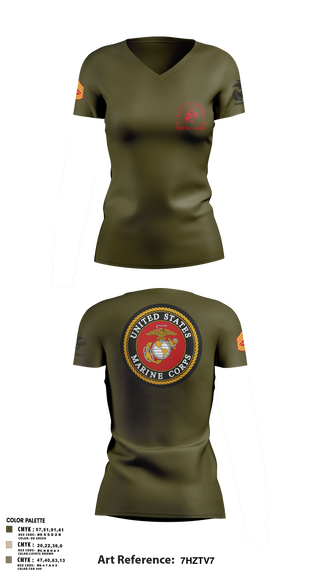 Women's Short Sleeve Vneck Shirt, Zulu 109, Marines, Teamtime, Team time, sublimation, custom sports apparel, team uniforms, spirit wear, spiritwear, sports uniforms, custom shirts, team store, custom team store, fundraiser sports, apparel fundraiser