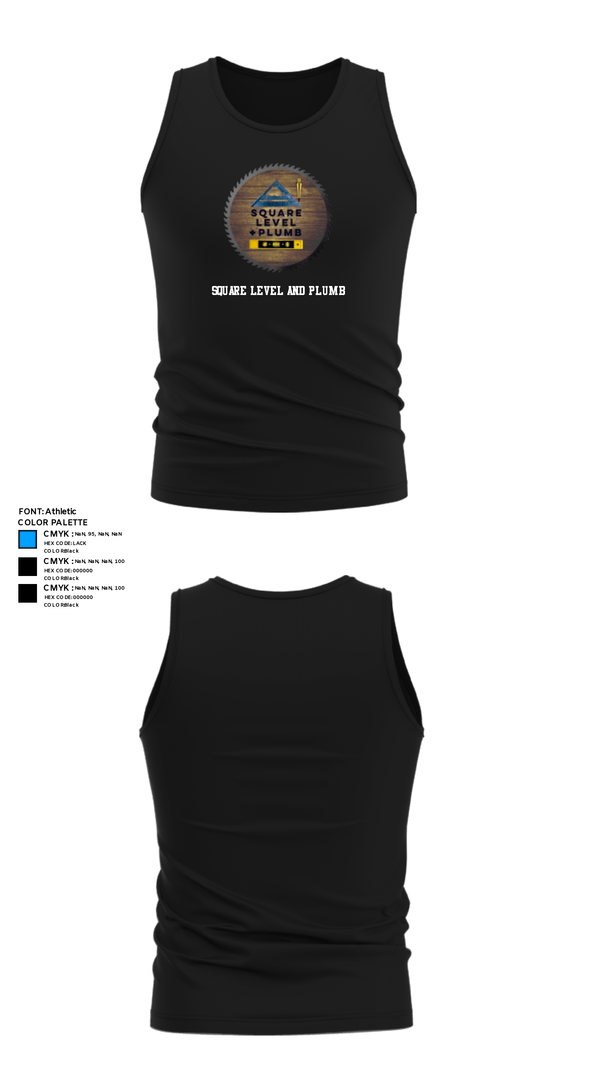 Tank Top, Square Level and Plumb, , Teamtime, Team time, sublimation, custom sports apparel, team uniforms, spirit wear, spiritwear, sports uniforms, custom shirts, team store, custom team store, fundraiser sports, apparel fundraiser