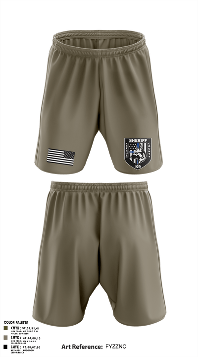 Alexander County Sheriff Office K-9 79284427 Athletic Shorts With Pockets - 1
