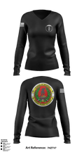Infantry Training Battalion 84251172 Women's Long Sleeve V-neck Shirt - 1