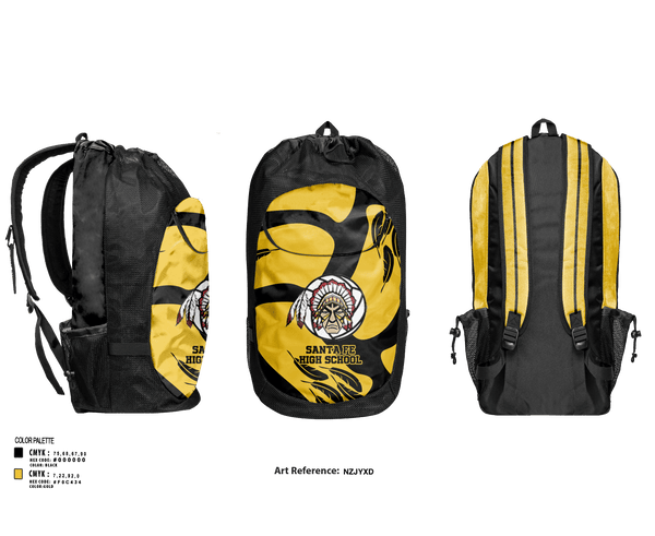 Gear Bag, Santa Fe High School, Women's Volleyball, Teamtime, Team time, sublimation, custom sports apparel, team uniforms, spirit wear, spiritwear, sports uniforms, custom shirts, team store, custom team store, fundraiser sports, apparel fundraiser