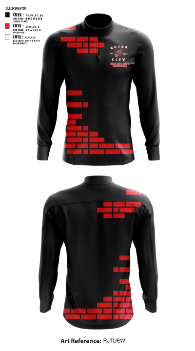 Brick City Basketball 28732508 Quarter Zip Jacket - 1