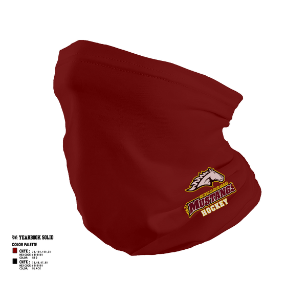 Menomonie High School Ice hockey 95189103 Protective Mask/Neck Gaiter - 1
