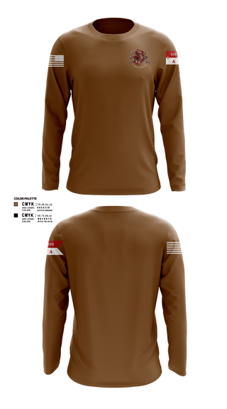 Long Sleeve Performance Shirt, Apache Troop 1-150th, Army, Teamtime, Team time, sublimation, custom sports apparel, team uniforms, spirit wear, spiritwear, sports uniforms, custom shirts, team store, custom team store, fundraiser sports, apparel fundraiser