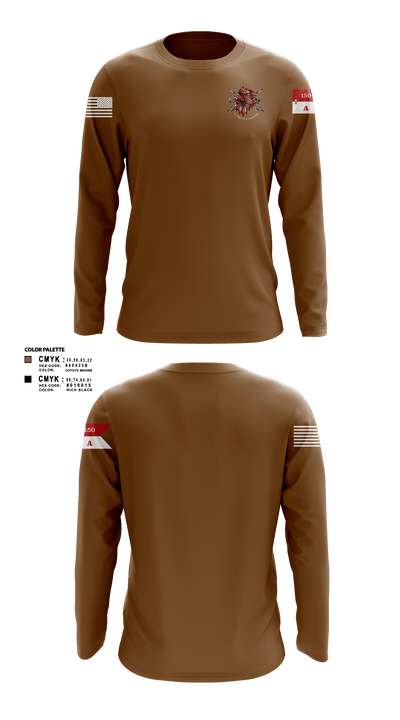 Apache Troop 1-150th 52177042 Long Sleeve Performance Shirt - 1