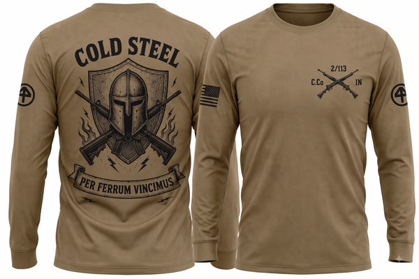 C. Co 2/113th INF Long Sleeve Performance Shirt - 1