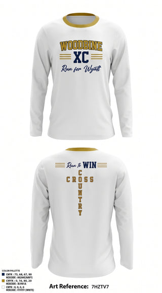 Woodbine High School Cross Country Long Sleeve Performance Shirt - 2