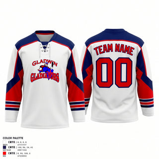 Gladwin Gladiators 9463643 Hockey Jersey No Strings - 10