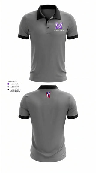 Mount Gilead High School Wrestling 55730415 Short Sleeve Performance Polo - 46