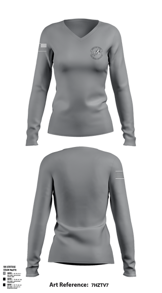 Women's Long Sleeve Vneck Shirt, 115 LRS, Air Force, Teamtime, Team time, sublimation, custom sports apparel, team uniforms, spirit wear, spiritwear, sports uniforms, custom shirts, team store, custom team store, fundraiser sports, apparel fundraiser