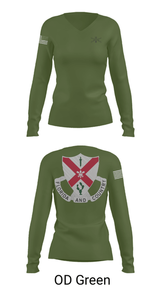 Women's Long Sleeve Vneck Shirt, C Co 1-124 Rifle Company, National Guard, Teamtime, Team time, sublimation, custom sports apparel, team uniforms, spirit wear, spiritwear, sports uniforms, custom shirts, team store, custom team store, fundraiser sports, apparel fundraiser