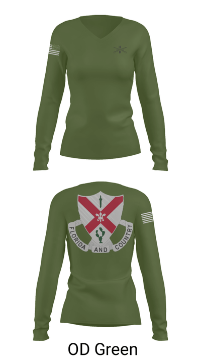 C Co 1-124 Rifle Company 57736053 Women's Long Sleeve V-neck Shirt - 54