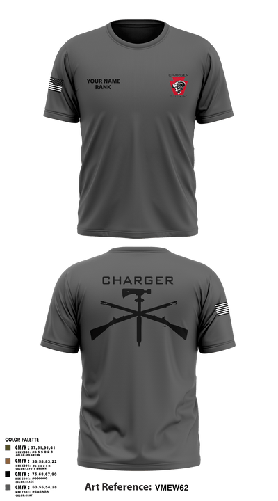 Charger Co. / 2-112th Infantry Battalion 37738588 Short Sleeve Performance Shirt - 37