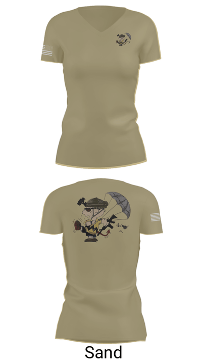 1-508th PIR 27365393 Women's Short Sleeve V-neck Shirt - 88
