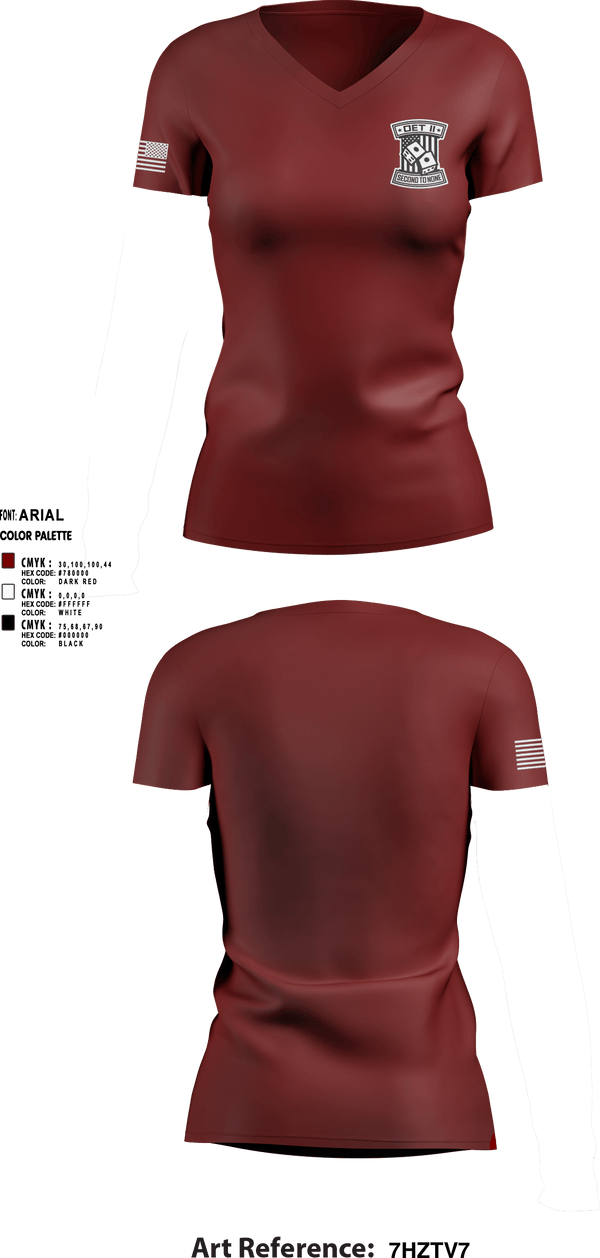 Women's Short Sleeve Vneck Shirt, DET2, National Guard, Teamtime, Team time, sublimation, custom sports apparel, team uniforms, spirit wear, spiritwear, sports uniforms, custom shirts, team store, custom team store, fundraiser sports, apparel fundraiser