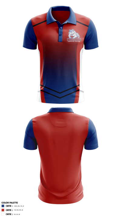 Tougaloo College Volleyball 94126568 Short Sleeve Performance Polo - 40