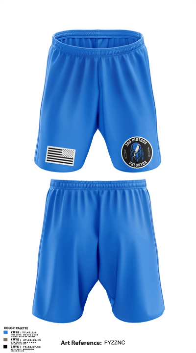 3rd Platoon 50148698 Athletic Shorts With Pockets - 62