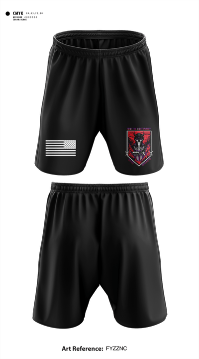 D Co 2-13th AVN REGT 27733749 Athletic Shorts With Pockets - 1