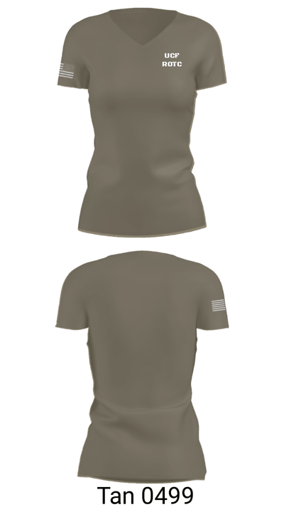 UCF ROTC 73705907 Women's Short Sleeve V-neck Shirt - 68
