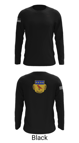 Long Sleeve Performance Shirt, Alpha BTRY 2/138th FA, National Guard, Teamtime, Team time, sublimation, custom sports apparel, team uniforms, spirit wear, spiritwear, sports uniforms, custom shirts, team store, custom team store, fundraiser sports, apparel fundraiser
