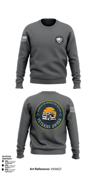 Crew Neck Sweatshirt, Wheels Up Mobile RV RepairCullman County Dive TeamWheels Up Mobile RV Repair, , Teamtime, Team time, sublimation, custom sports apparel, team uniforms, spirit wear, spiritwear, sports uniforms, custom shirts, team store, custom team store, fundraiser sports, apparel fundraiser