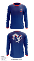 Greene Central Rams 3698079 Long Sleeve Performance Shirt - 3