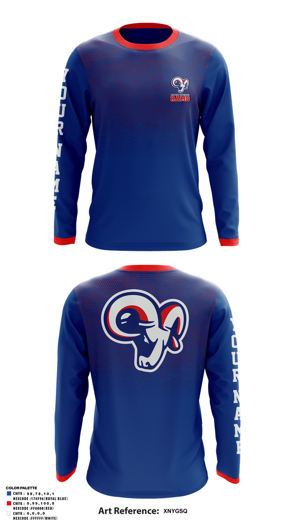 Long Sleeve Performance Shirt, Greene Central Rams, Wrestling, Teamtime, Team time, sublimation, custom sports apparel, team uniforms, spirit wear, spiritwear, sports uniforms, custom shirts, team store, custom team store, fundraiser sports, apparel fundraiser