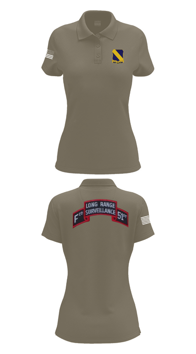 Fco 51st infantry LRSU 81538423 Women's Short Sleeve Performance Polo  - 75