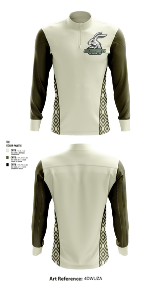 Quarter Zip Jacket, JackRabbits, Men's Basketball, Teamtime, Team time, sublimation, custom sports apparel, team uniforms, spirit wear, spiritwear, sports uniforms, custom shirts, team store, custom team store, fundraiser sports, apparel fundraiser