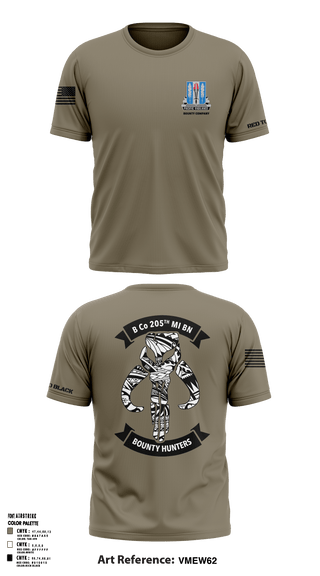 Short Sleeve Performance Shirt, Bravo Company 205th MI Battalion, Army, Teamtime, Team time, sublimation, custom sports apparel, team uniforms, spirit wear, spiritwear, sports uniforms, custom shirts, team store, custom team store, fundraiser sports, apparel fundraiser
