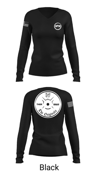 Women's Long Sleeve Vneck Shirt, 10th Special Forces HPW, , Teamtime, Team time, sublimation, custom sports apparel, team uniforms, spirit wear, spiritwear, sports uniforms, custom shirts, team store, custom team store, fundraiser sports, apparel fundraiser