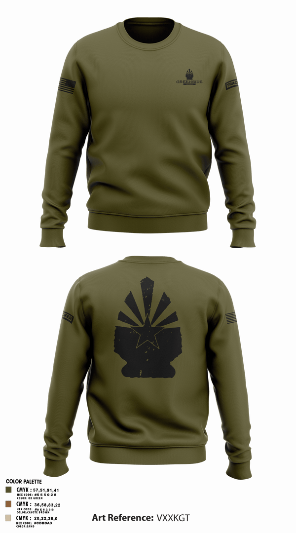 Crew Neck Sweatshirt, Greenside, , Teamtime, Team time, sublimation, custom sports apparel, team uniforms, spirit wear, spiritwear, sports uniforms, custom shirts, team store, custom team store, fundraiser sports, apparel fundraiser