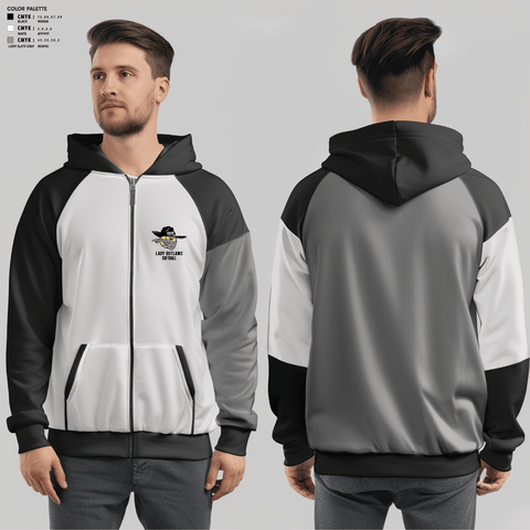 Zip Hoodie, Erie Lady Outlaws, Softball, Teamtime, Team time, sublimation, custom sports apparel, team uniforms, spirit wear, spiritwear, sports uniforms, custom shirts, team store, custom team store, fundraiser sports, apparel fundraiser