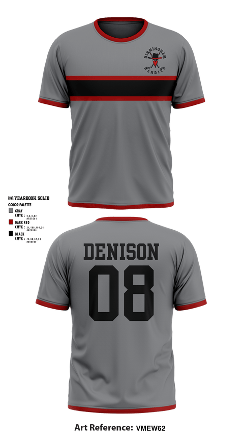 Short Sleeve Performance Shirt, Birmingham Bandits, Ice Hockey, Teamtime, Team time, sublimation, custom sports apparel, team uniforms, spirit wear, spiritwear, sports uniforms, custom shirts, team store, custom team store, fundraiser sports, apparel fundraiser
