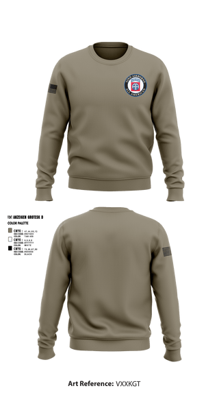 Crew Neck Sweatshirt, 82nd Airborne Division, Army, Teamtime, Team time, sublimation, custom sports apparel, team uniforms, spirit wear, spiritwear, sports uniforms, custom shirts, team store, custom team store, fundraiser sports, apparel fundraiser