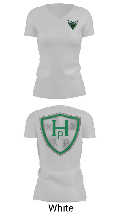 Highland Prep West Volleyball 62361985 Women's Short Sleeve V-neck Shirt - 19