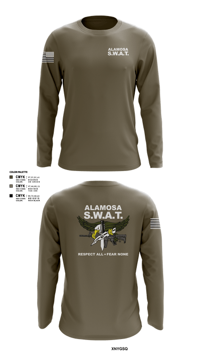 Alamosa SWAT Team 6512641 Long Sleeve Performance Shirt - 1