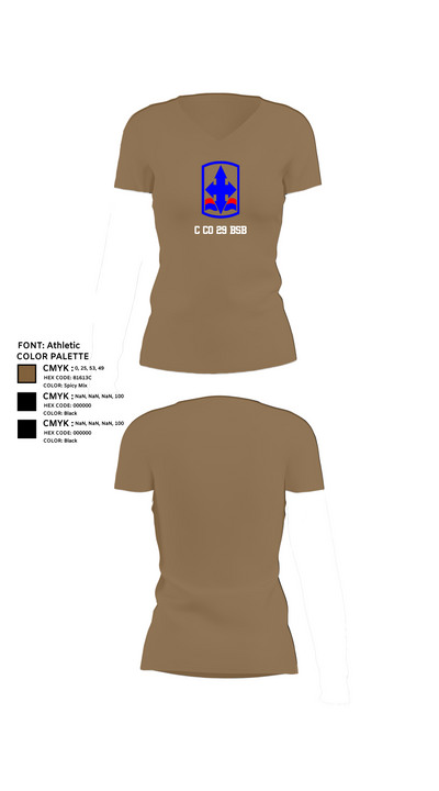 C co 29 BSB 47776352 Women's Short Sleeve V-neck Shirt - 4